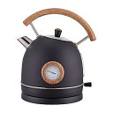 【中古】電気ケトル Talafa 1.7L/1500W 電気湯沸かし器 湯沸かし器 ステンレス 湯沸かし器 温度計付き 自動シャットオフ&沸かしてドライ保護 火...
