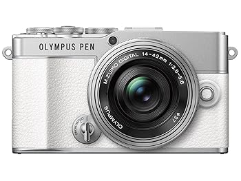 【中古】OM SYSTEM/オリンパス OLYMPUS PEN E-P7 14-42mm EZレンズキット ホワイト
