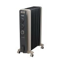 【中古】De'Longhi (デロンギ) オイルヒーター ヴェルティカルド RHJ21F0812-GY 電気ヒーター ゼロ風暖房 静音 乾燥しにくい 表面温度約...