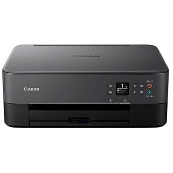 【中古】Canon プリンター A4インクジェット複合機 PIXUS TS5430 ブラック 2021年モデル テレワーク向..