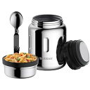 【中古】BOBBER クラシック真空フードジャー 700ml ランチジャー スープジャー 弁当箱 保温 スプーン付き 保温性 ステンレス 保冷 (鏡面)