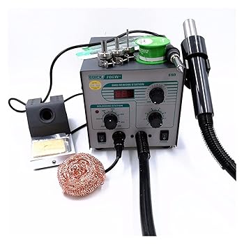【中古】工作機械 706W デジタルディスプレイ熱風銃はんだ付けの鉄の帯電防止温度鉛フリーリワークステーション2は3つのノズルを備えています 機械作業