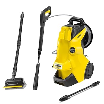 【中古】ケルヒャー(Karcher) 高圧洗浄機 K4プレミアムサイレント パワフル 静音機能 高性能 簡単接続 付属品充実 ハイパワーなノズル 水撥抑止デッキク