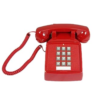 【中古】Cortelco ITT-2500-V-RD na 1ハンドセット 固定電話機