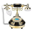 【中古】【未使用】アンティーク電話、FSK/DTMFデュアルシステムシステムを備えたビンテージ固定電話、発信者IDディスプレイ、レトロロープ電話、リビングルーム