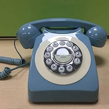 【中古】【未使用】アンティーク電話コード付き固定電話ビンテージクラシックロータリーダイヤルファッションの自宅電話ビジネス電話ホームオフィスの装飾固定電話