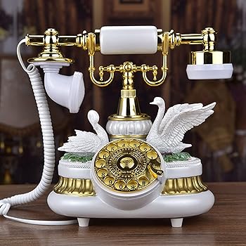 【中古】【未使用】回転式ダイヤル固定電話、リダイヤル機能付きのレトロな昔ながらのコード付き電話、家庭用装飾電話機,白 【中古】【未使用】回転式ダイヤル固定電話、リダイヤル機能付きのレトロな昔ながらのコード付き電話、家庭用装飾電話機,白