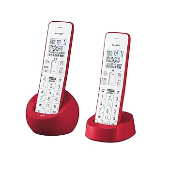 【中古】【未使用】【純正品】 シャープ(SHARP) コードレス 電話機 コンパクトタイプ 親機コードレス 子機2台 レッド系 JD-S09CWR 【中古】【未使用】【純正品】 シャープ(SHARP) コードレス 電話機 コンパクトタイプ 親機コードレス 子機2台 レッド系 JD-S09CWR