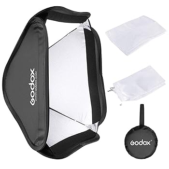 【中古】【未使用】【Godox正規代理店】GODOX 80x80cm S型 ソフトボックス 迅速に装着可能 ソフトボックス ボーエンズマウント 折りたたみ コンパクト ポータブル