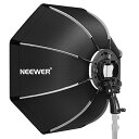 【中古】【未使用】NEEWER 八角形ソフトボックス 65cm/26in S-タイプブラケットマウントとキャリングケース付 コンパチブル TT560 NW561...