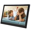 【中古】【未使用】12インチ Vbestlife HD デジタルアルバム 1280×800デジタルフォトフレーム 画像 音楽 映画 ビデオ カレンダー 目覚まし時計 リモコン付きアルバ