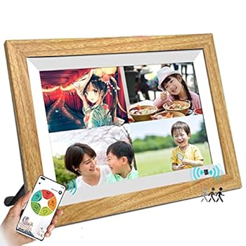 【中古】moonka wifi デジタルフォトフレーム 画面10.1インチ 1280*800 タッチパネル wifi対応 人感センサー 写真や動画再生 スライドショー IPS タッチ