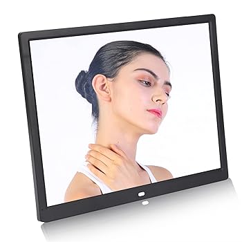 【中古】【未使用】15インチデジタルフォトフレーム 1024x768 HD LEDスマートデジタルフォトディスプレイ 時計カレンダー目覚まし時計機能 MP3 MP4画像のサポート