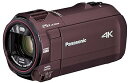 【中古】【未使用】パナソニック 4K ビデオカメラ 64GB 光学20倍ズーム カカオブラウン HC-VX992MS-T