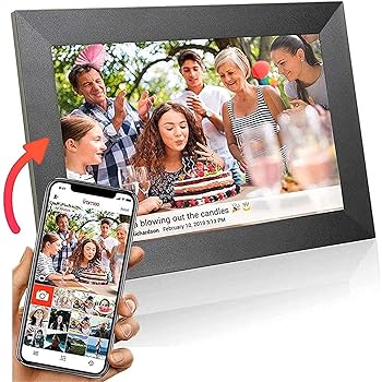 デジタルフォトフレーム WiFi 1280x800 8/10インチ タッチパネル IPS広視野角 回転可能 1080P写真/動画/Frameo対応 無料アプリ 省エネ プレゼン