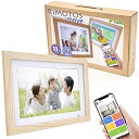 【中古】FUNKS デジタルフォトフレーム リモトス ムーブ 人感センサー 縦 壁掛け wifi 10.1インチ 10インチ IPS (ホワイト)(2)