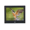 【中古】デジタルフォトフレーム、8インチ1024X768 HD LEDスクリーンデジタルフォトフレーム/目覚まし時計/音楽ムービープレーヤー、リモートコントロー