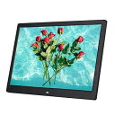 【中古】【未使用】デジタルフォトアルバムデジタルフォトフレーム、15.4インチ1280 x 800 フルIPS写真/音楽/ビデオプレーヤーカレンダーアラーム、リモートコント