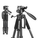 【中古】Neewer SAB234三脚 ポータブル アルミ合金製 142cm 回転雲台付き 耐荷重4kg 黒