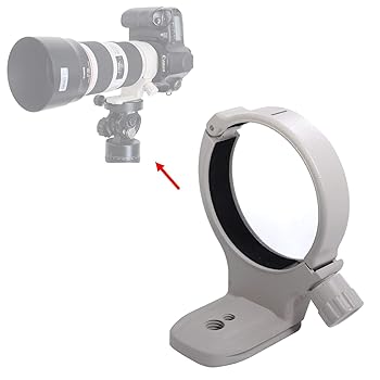 【中古】【未使用】金属製三脚マウントリング、iShoot AII (W) レンズカラーサポート Canon EF 70-200mm f/4L USM EF 400mm f/5.6 L USM EF 80-200/2.8L用 【中古】【未使用】金属製三脚マウントリング、iShoot AII (W) レンズカラーサポート Canon EF 70-200mm f/4L USM EF 400mm f/5.6 L USM EF 80-200/2.8L用