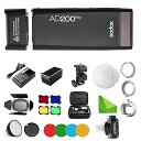 【中古】【未使用】Godox AD200Pro および ML-CD15 フラッシュ ディフューザー、BD-07/AD-S2 S11 S15、フラッシュ ストロボ...