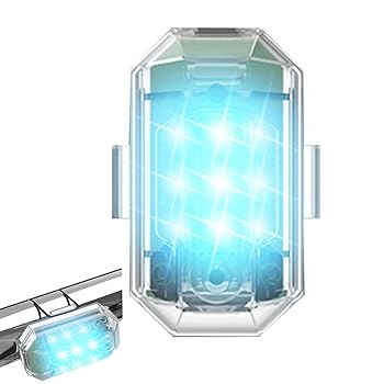 【中古】【未使用】ドローン ストロボ ライト - 7 色のストロボ ランニング ライト,USB充電式ストロボランニングライト、オートバイ用LED航空機ストロボライト