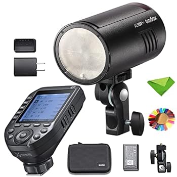 【中古】Godox Flash AD100Pro AD100 Pro XproII-N トリガー付き Nikon カメラ用、100Ws 2.4G フラッシュストロボ、1/8000 HSS、0.01-1.5s リサイクル、3