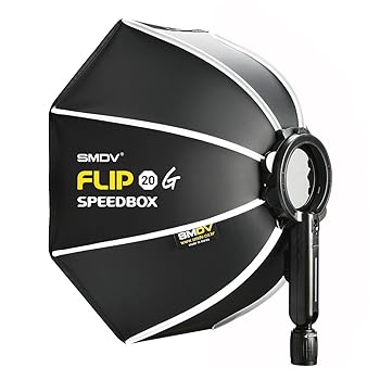 【中古】【未使用】SMDV ソフトボックス FLIP 20G 本体のみ 50cm 折りたたみ式 ワンタッチ オクタゴン型 無蛍光生地 スタンド取付可 ケ..