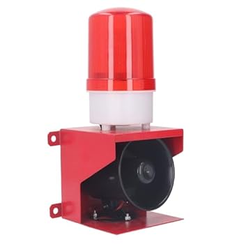 【中古】115db 工業用音と光アラーム、 省エネとハイライト、防水アラームサイレンホーン、 アルミニウ..