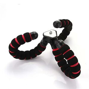 【中古】【未使用】カメラ付き携帯電話の柔軟な三脚 アルミニウム素材、調整可能なカメラフレーム360度調整可能なボールヘッド、強化された滑り止めおよび防水