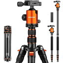 【中古】【未使用】Joilcan 80インチ三脚 カメラ用 アルミ三脚 デジタル一眼レフ/一脚用 軽量iPhone&Android携帯電話三脚 360度ボールヘ...