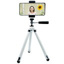 【中古】【未使用】キング スマートフォン 三脚 レインボーエイト ホワイト ARE8-WH 8段 自由雲台 ローアングル スマホ対応 821553