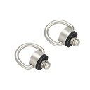 【中古】【未使用】2個のDリングカメラストラップ1/4 "ネジ、カメラストラップ用クイックフィックスネジ、カメラ三脚、自撮り棒、アクションカメラスタンド、SLRカ