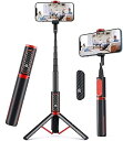 【中古】自撮り棒 RunElves セルカ棒 Bluetooth 軽量 無線 三脚 折りたたみ式 7段階伸縮 スマホスタンド iPhone/Android対応&...