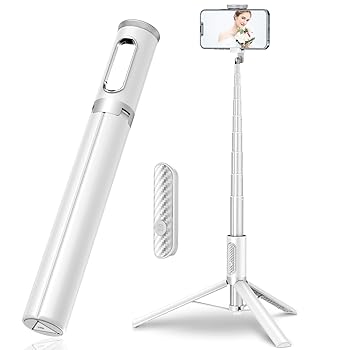 【中古】TONEOF スマホ 三脚 170cm 自撮り棒 セルカ棒 じどりぼう 遠隔リモコン 携帯 三脚 150cm以上 収納一体型 コンパクト 軽量 安定 ロ...