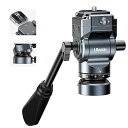 【中古】【未使用】Ulanzi ビデオ雲台 F38クイックシュー付き フルード雲台 パノラマ撮影雲台 自由ボール雲台 耐荷重3キロ 360°回転可能 1/4ネジと3/8"ネジ付き 三
