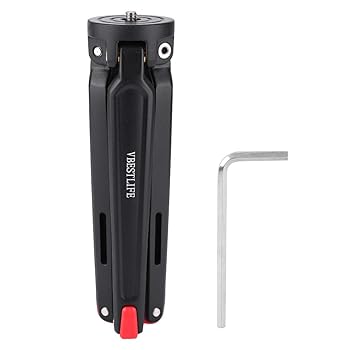 【中古】【未使用】錆びにくい耐摩耗性固体耐久性のあるミニハンドヘルド旅行デスクトップ三脚スタンド..