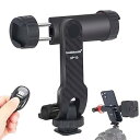 【中古】【未使用】Koolehaoda 携帯ホルダー 三脚 スマートフォン三脚ホルダー アタッチメント 360度回転 角度調整 コールドシューマウントと1/4ネ...