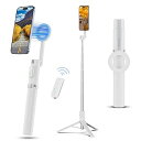 【中古】【未使用】Ulanzi MagSafe用 自撮り棒 スマホ三脚 スマホホルダー 磁気マグネット式 セルカ棒 軽量 折りたたみ式 コンパクト 7段階伸縮 角度調整可能 Bluet