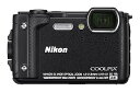【中古】【未使用】Nikon W300 防水水中デジタルカメラ TFT LCD付き 3インチ ブラック (26523) (リニューアル)