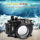 【中古】【未使用】キヤノン G7X Mark III 40m/130フィート用 水中ハウジング カメラ ダイビング 防水ハウジングケース