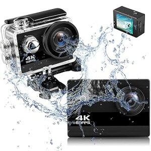 【中古】アクションカメラ4KWifi20MPスポーツカム100フィート防水水中カムコーダー高信頼性画像安定装置電子画像安定化その他の機能が利用可能