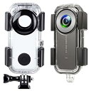 【中古】【未使用】Kiowon Insta360 ONE X2用 防水ケース 40m 潜水ケース 360度パノラマ撮影 ダイビング保護カバーfor insta360 one x2 潜水ケース 保護ハウジング(2)