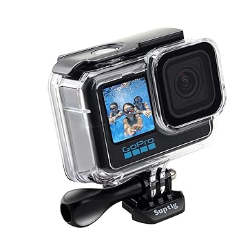 【中古】【未使用】Suptig 防水ケース 保護ハウジング 水中ダイビングハウジング GoPro hero 12 hero 11 hero 10 hero 9 防水 164フィート