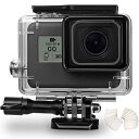 【中古】【未使用】OKFUN 60M/196フィート 防水ハウジングケース GoPro Hero 7/6/5 ブラック(2018)用 防水ケース ダイビング保護...
