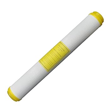 【中古】【未使用】浄水フィルター 20インチの樹脂フィルターカートリッジ軟化純水イオン交換除去/強アルカリ性浄水器システムを除去する