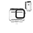 【中古】JOYSOG Ace アクションカメラ 防水ハウジングケース Insta360 Ace Diveケース用 60m 水中保護ダイビングケース シェルアクセサリー (透明)(2)