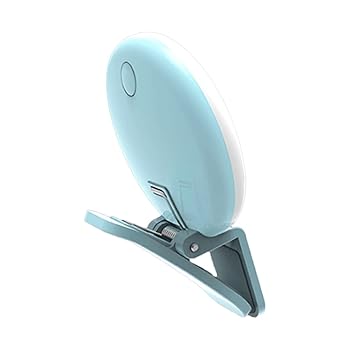 【中古】Hlsicnalm 携帯電話フィルフラッシュレンズライトランプ クリップ 3ストップ調光ミニ耐久性のある実用的な 10 LED 自撮りリング美容、ブルー