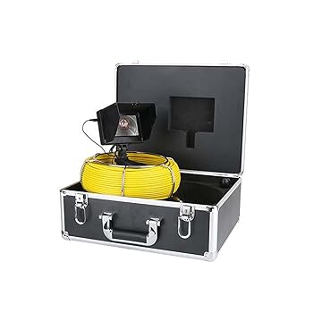 【中古】【未使用】4.3インチハンドヘルド下水道検査カメラ、ビデオパイプ検査装置IP68 22mm 145°カメラ、配管工、住宅所有者用下水道排水管カメラ,30M