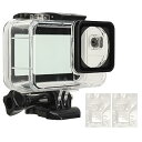 【中古】【未使用】40 メートル水中ダイビングハウジングケース、防水ケースダイビングハウジング保護シェル水中アクセサリーキットアクションカメラ 4 3